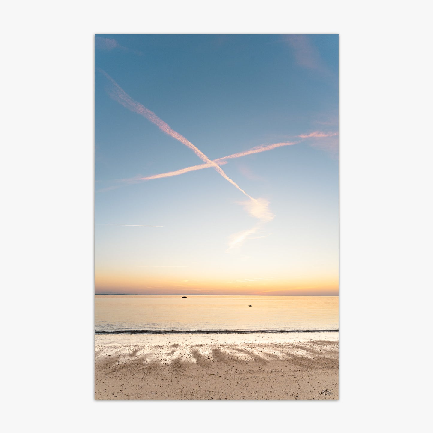 Coucher de soleil plage - Fine ART - 8813