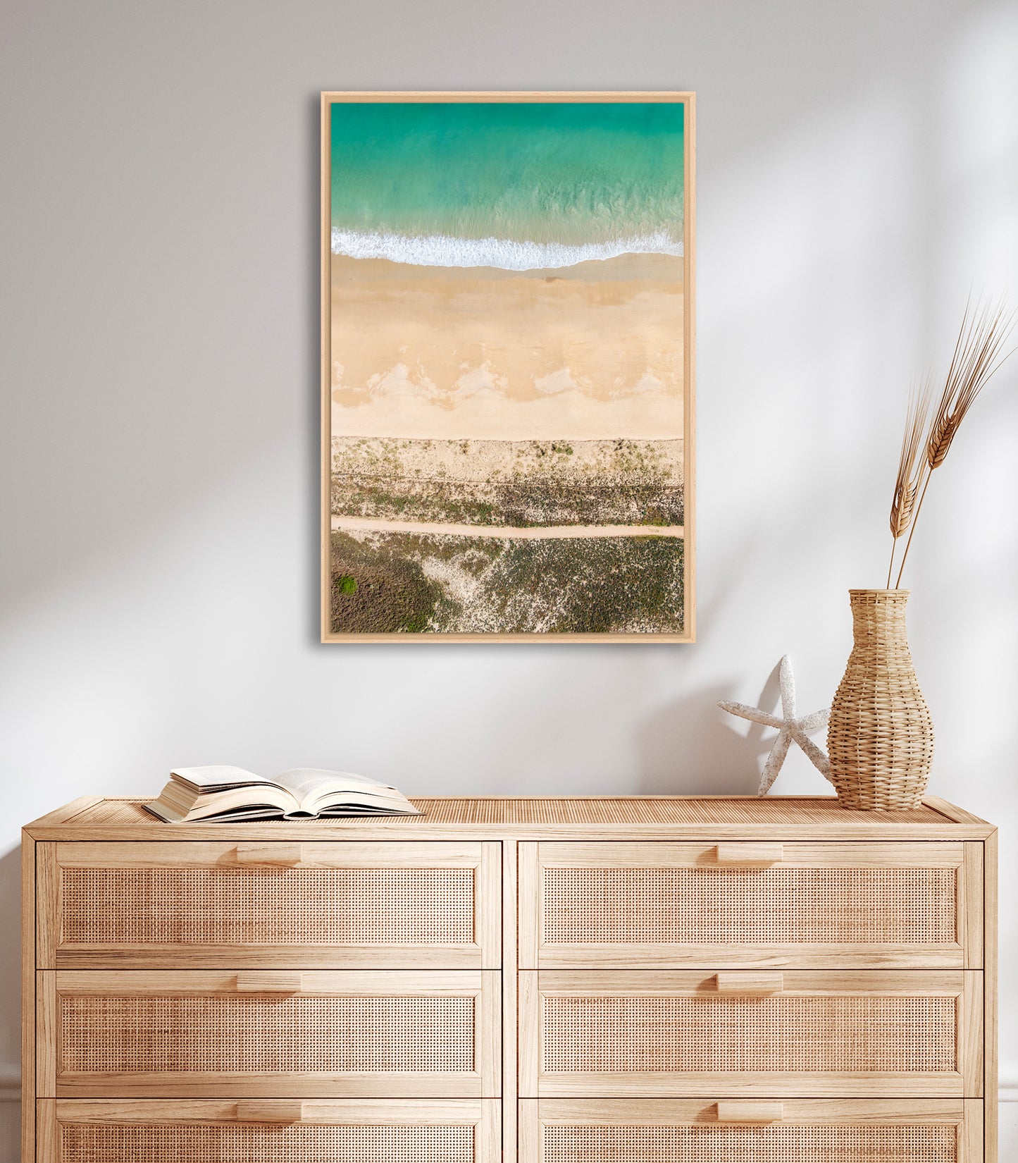 OEUVRE 0531- Sentier, plage & mer