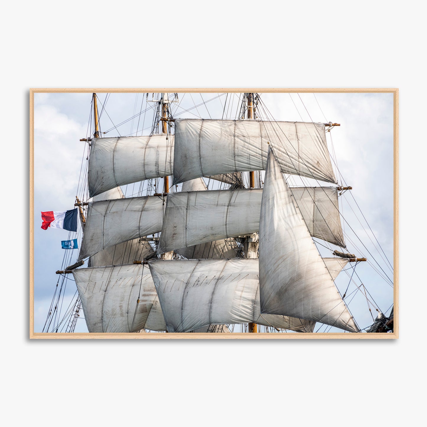 Les voiles du navire "Le Français"