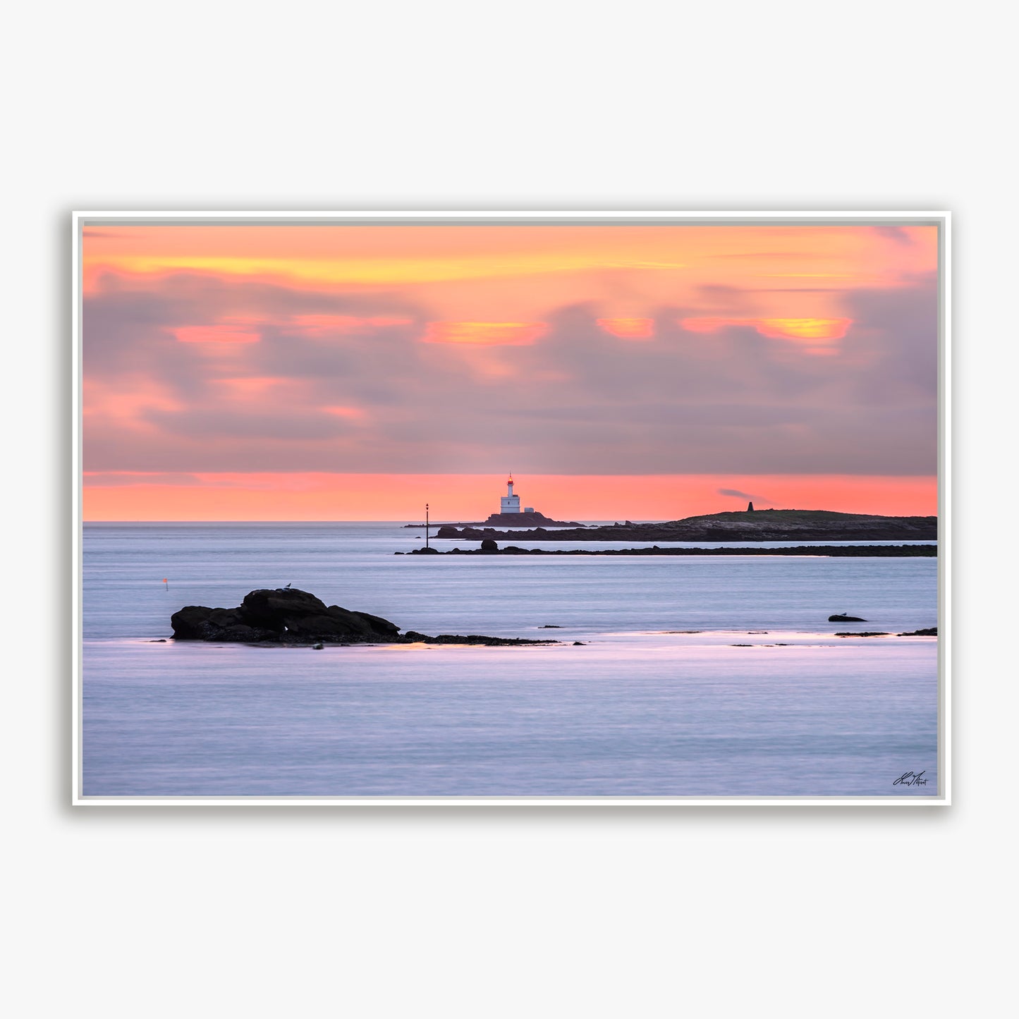 Lever du jour rose sur La Teignouse - 7917