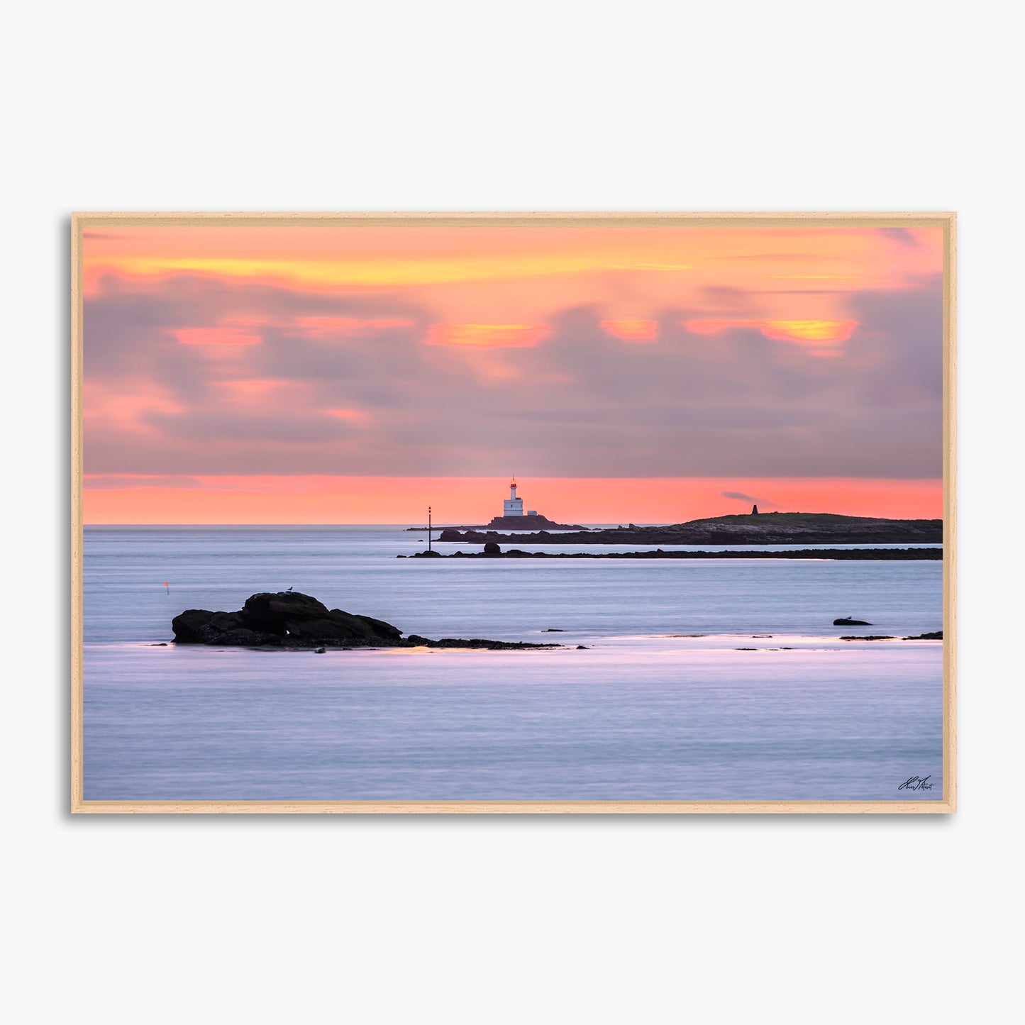 Lever du jour rose sur La Teignouse - 7917