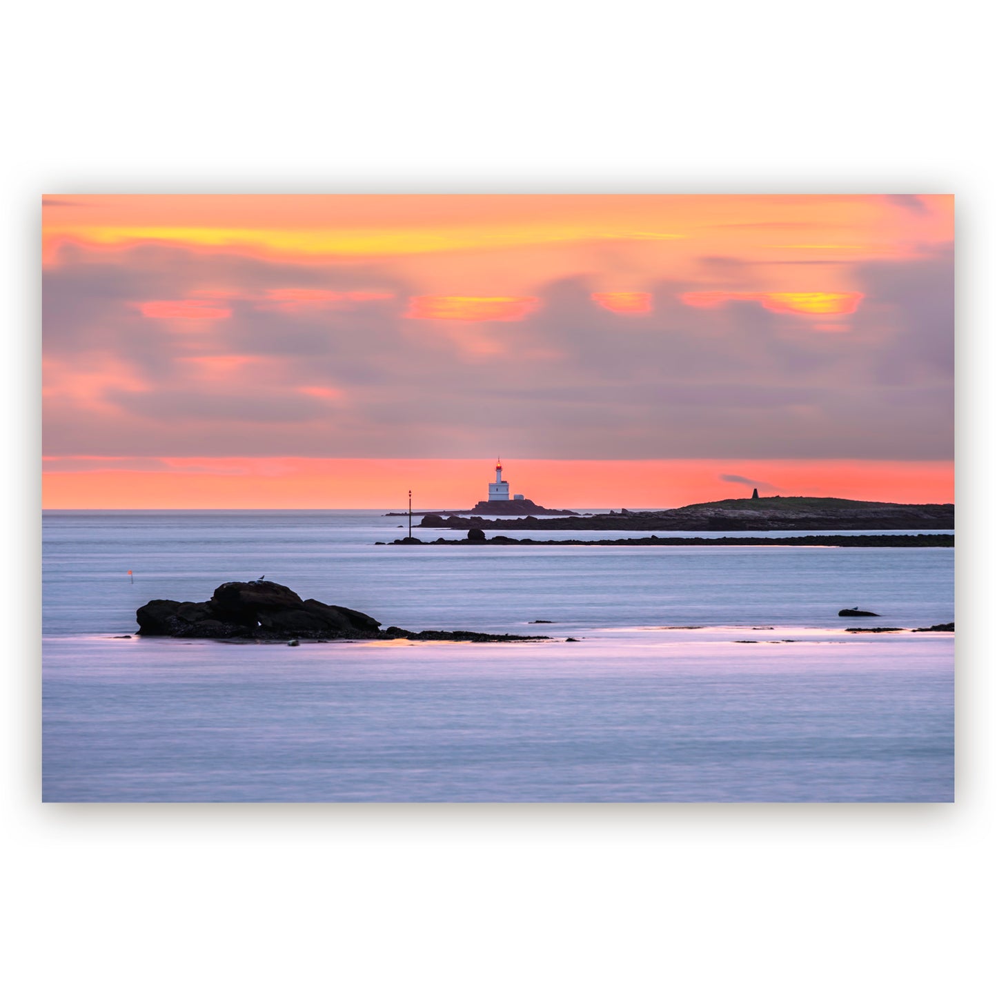 Lever du jour rose sur La Teignouse - 7917