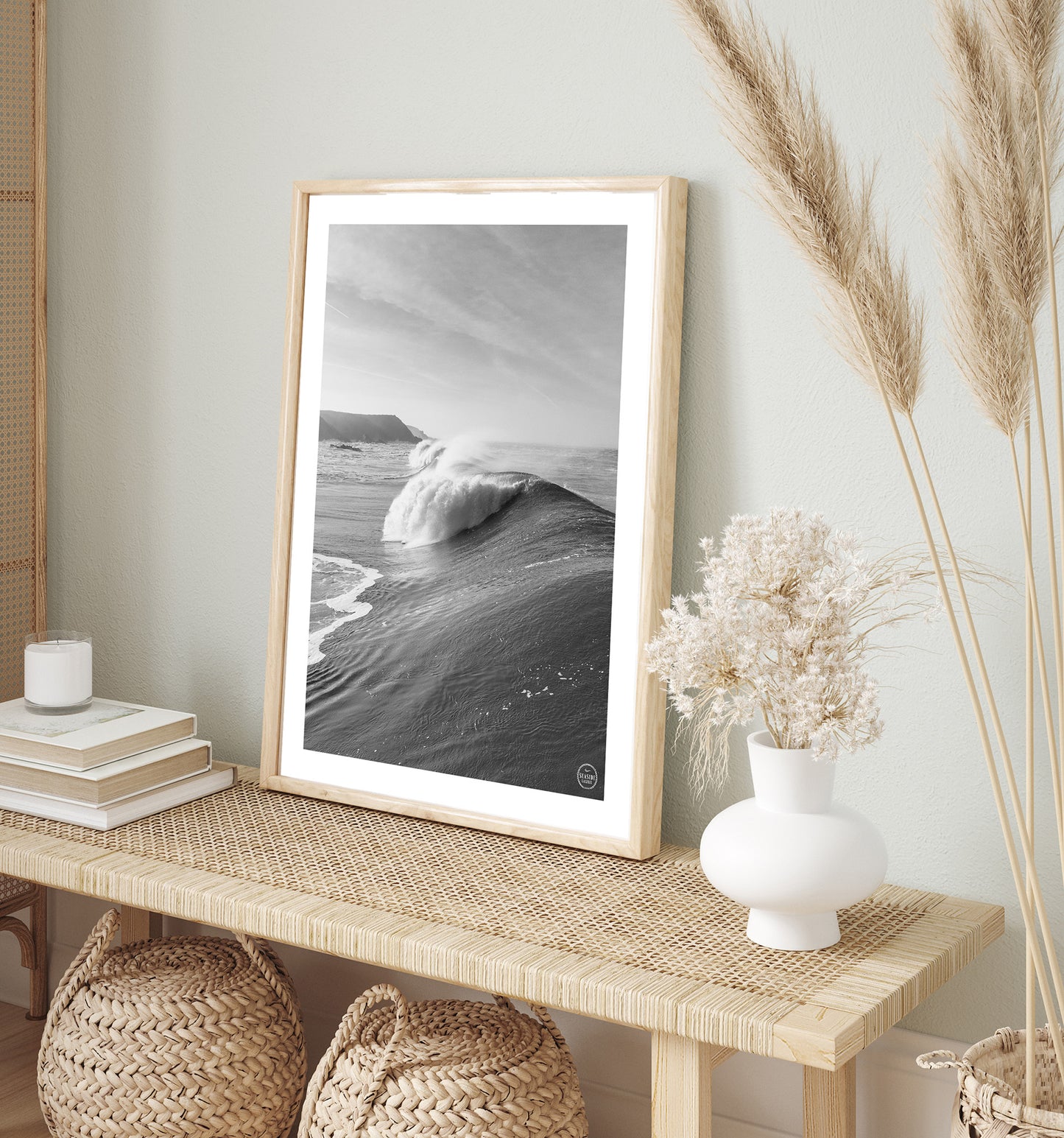 AFFICHE - Vague noir et blanc