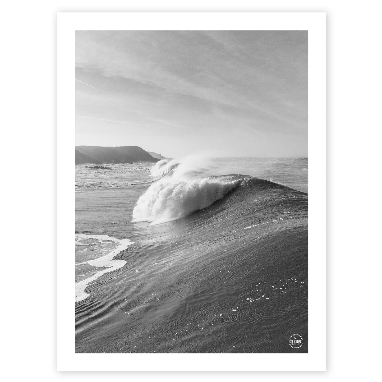 AFFICHE - Vague noir et blanc