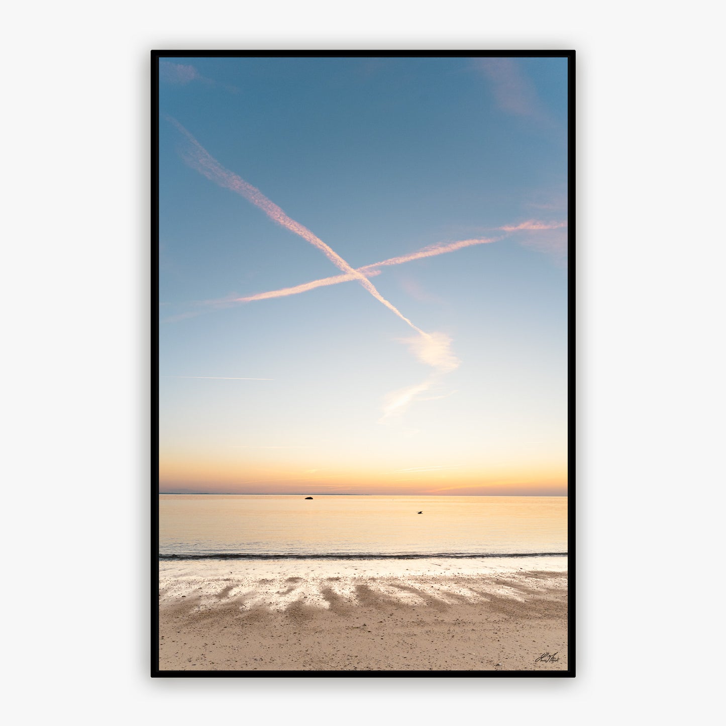 Coucher de soleil plage - Fine ART - 8813