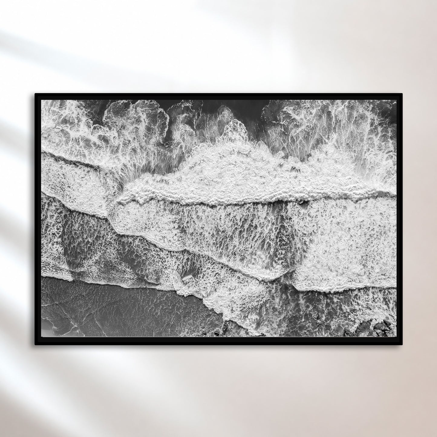OEUVRE 0539- Vagues n&b