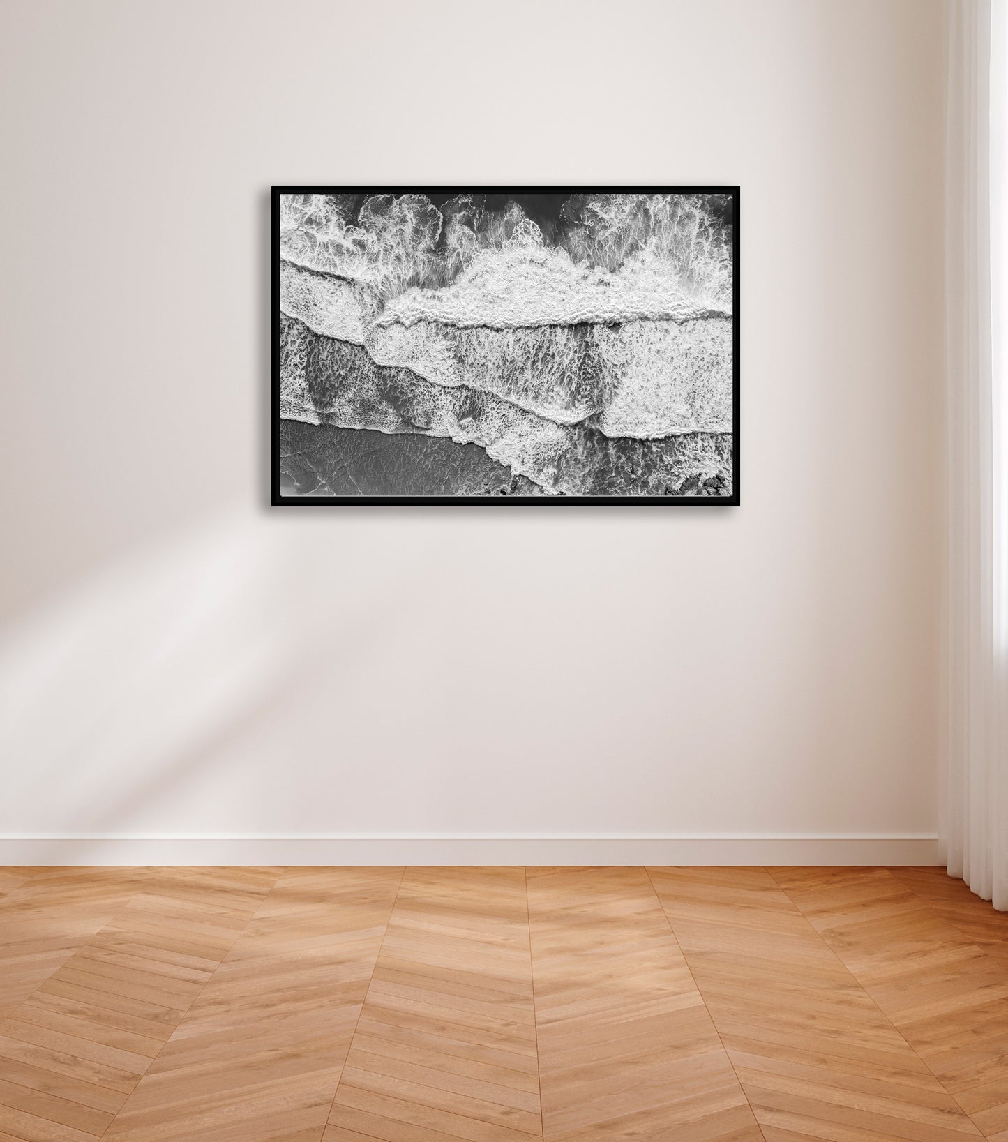 OEUVRE 0539- Vagues n&b