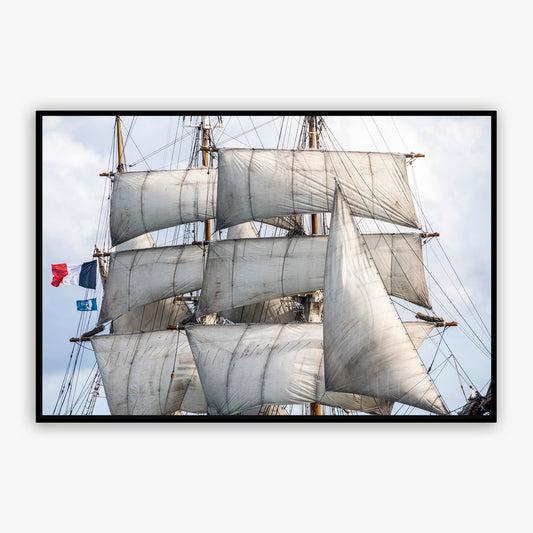 Les voiles du navire "Le Français"