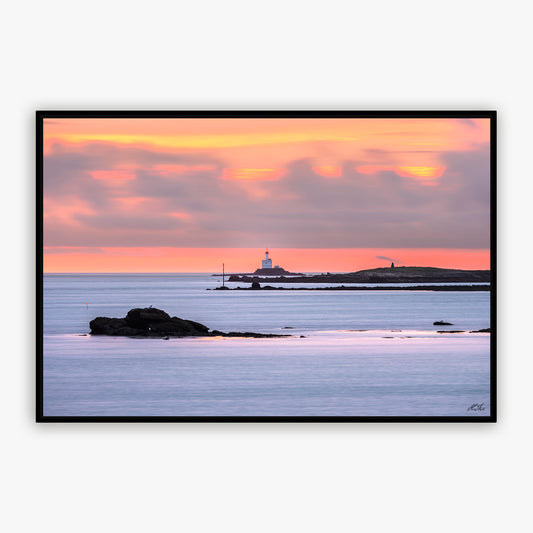 Lever du jour rose sur La Teignouse - 7917