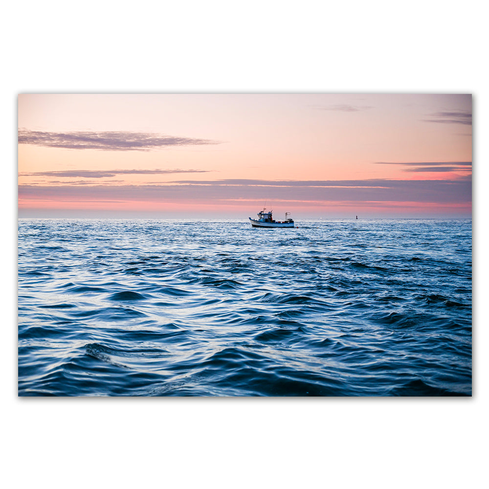 bateau "Gagne Petit" au lever du jour