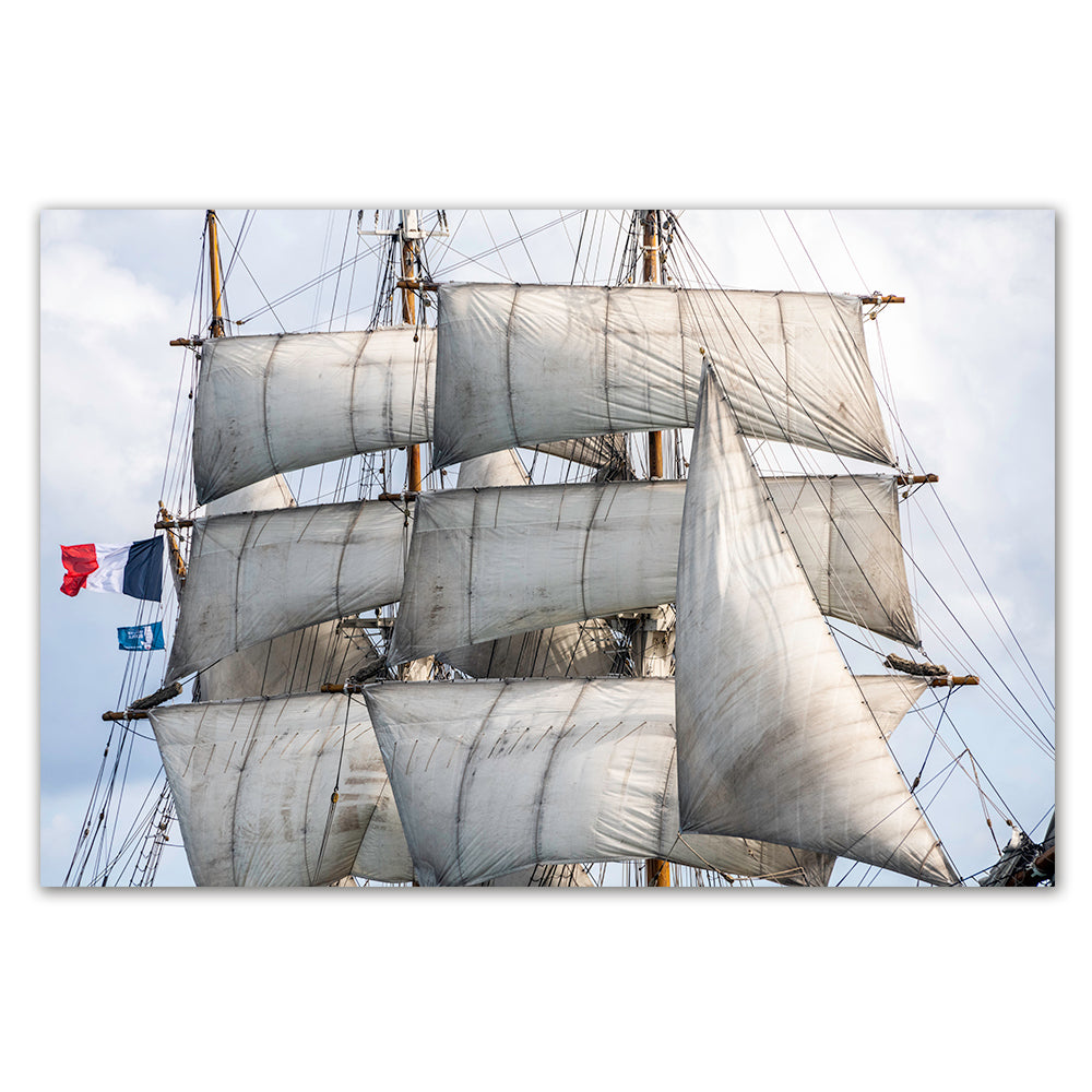 Les voiles du navire "Le Français"