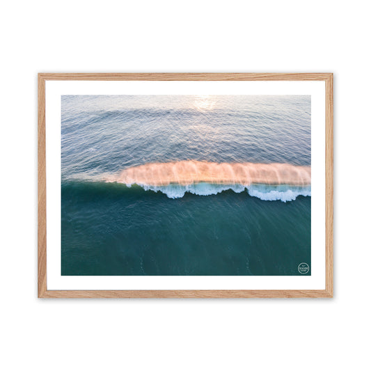 AFFICHE - Wave sunset